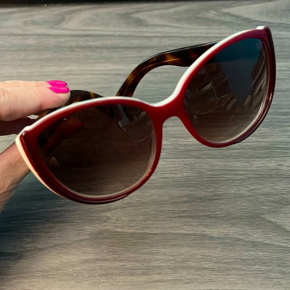 DIOR ⚜️ Red & Tortoise Sunglasses